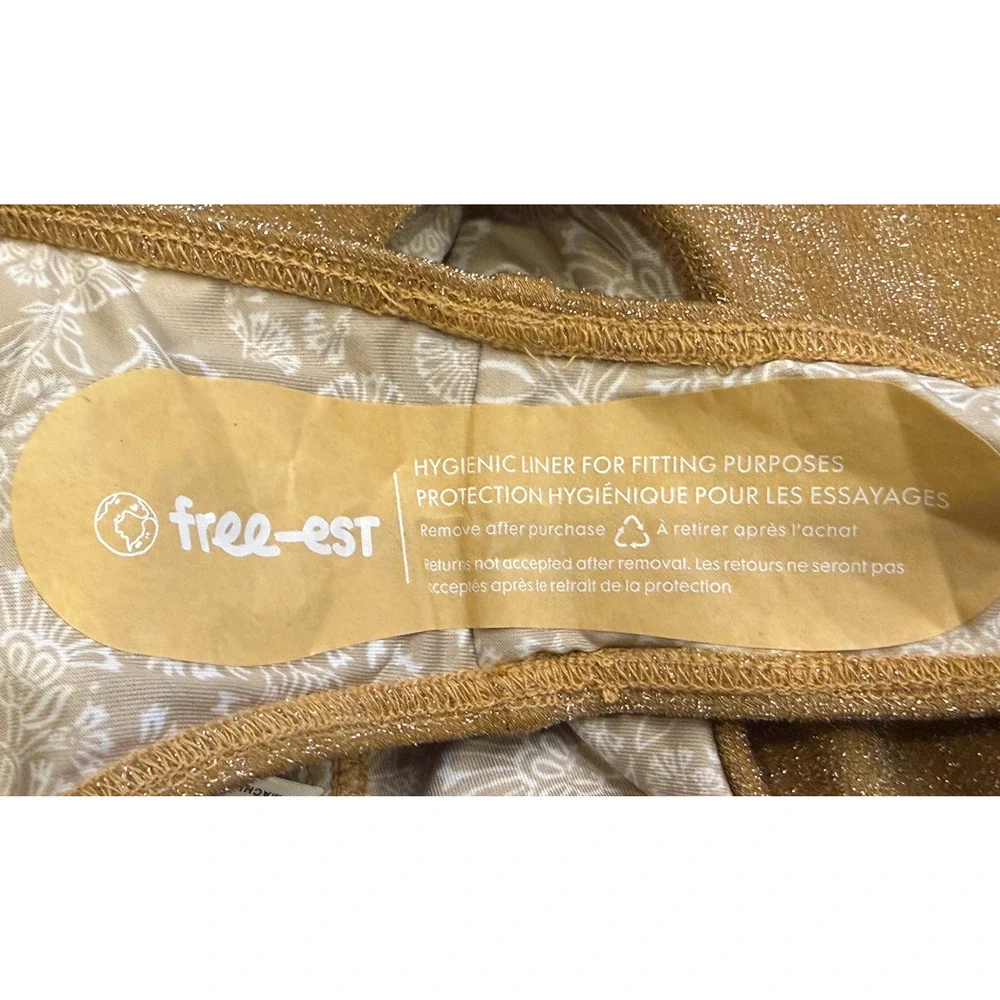 NEW FREE PEOPLE FREE-EST DOLCE KERRY LUREX ONE PIECE SWIMSUIT SZ S